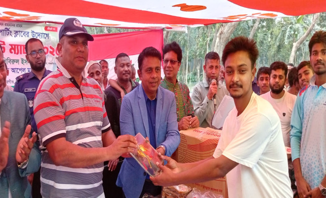 গফরগাঁওয়ে আন্তর্জাতিক মাতৃভাষা দিবসে প্রীতি ক্রিকেট অনুষ্ঠিত