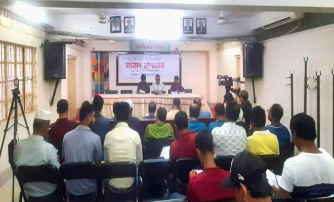 কেওয়াটখালী ব্রিজ প্রকল্পে নকশা পরিবর্তন ও দুর্নীতির অভিযোগে সংবাদ সম্মেলন